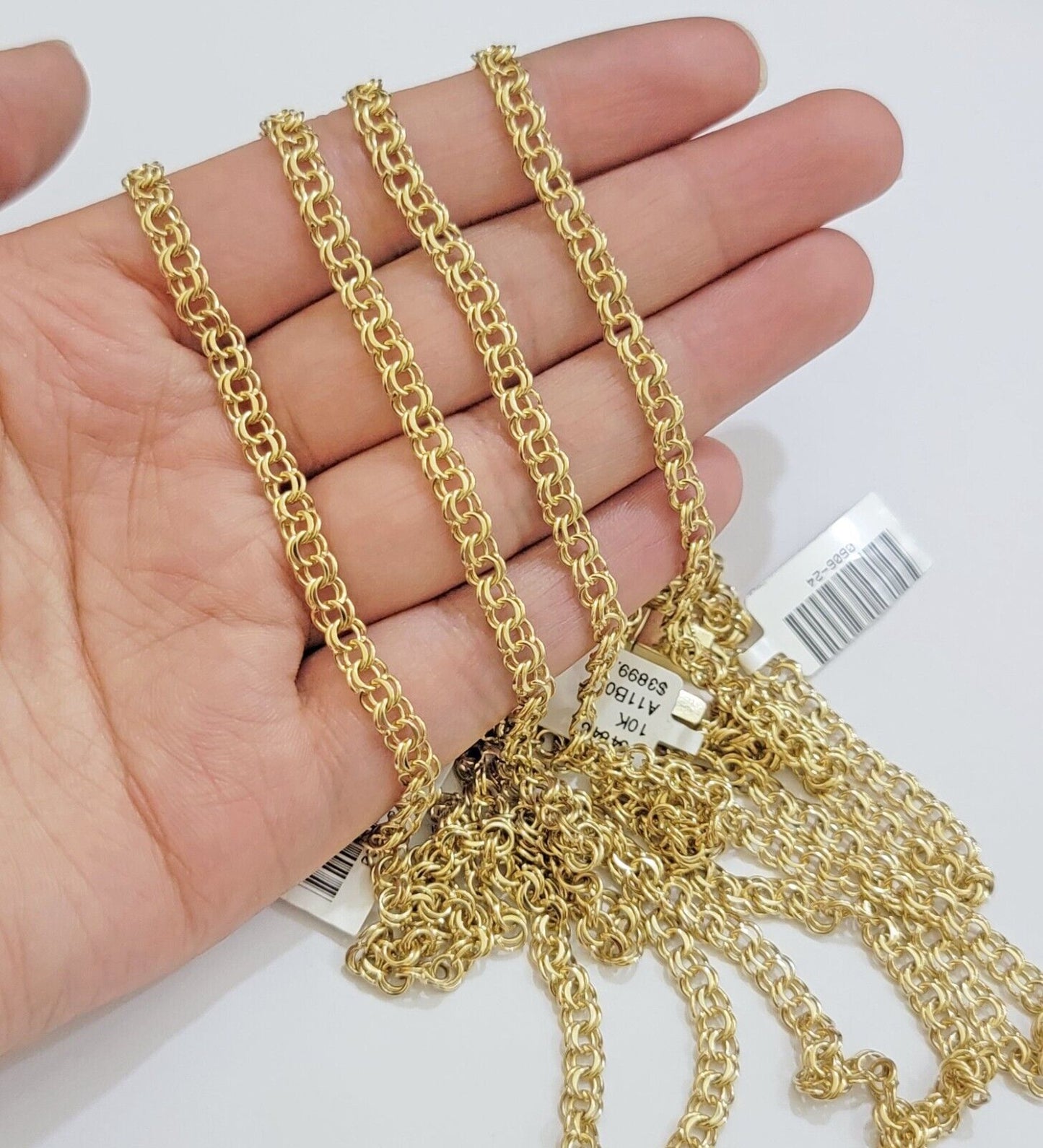 Real 10k Gold Kids Chino Chain Necklace 16 Inch 5mm SOLID 10KT Yellow Gold