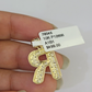10k Gold Initial R Charm Rope Chain 16"-26" 2.5mm SET Necklace Alphabet Pendant