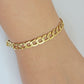 Real 10k Yellow Gold Bracelet Solid Cuban Link 7 Inch 7mm 10kt Women Bracelet