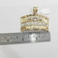 Real 10kt yellow gold Last Supper pendant charm 3D style