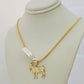 Real 10k Gold Chain Pendant SET Franco Necklace GOAT Charm 2.5mm 18"-24 Inch