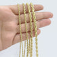 Real 14K Yellow Gold Rope Chain 2.5-5mm Necklace 18-26 Inches Lobster Lock SALE