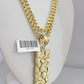 10k Gold Byzantine Chain Nugget Charm Pendant SET REAL 10kt 3mm 18"-28" 10Kt