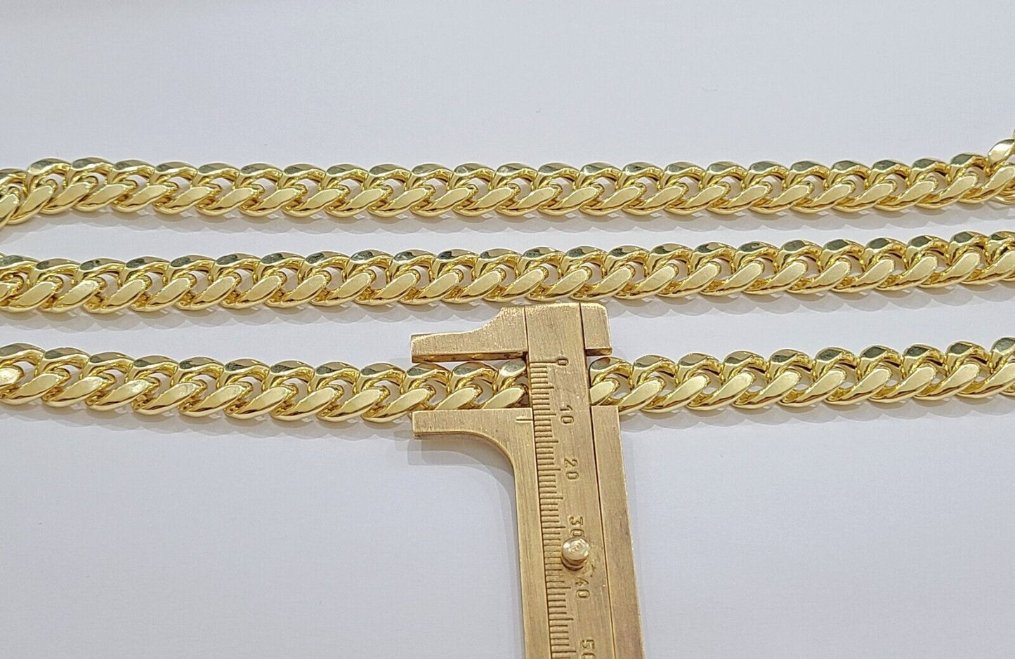14k Yellow Gold Miami Cuban Link Chain 11mm 22" Necklace Box Lock Real