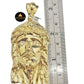 Real 10k Yellow Gold Jesus Face Head Pendant 3 Inch Charm For Men's, 10kt / CAL