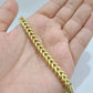 Real 10k Yellow Gold Bracelet 6mm Franco Style 8.5 inch 10kt Strong For Mens