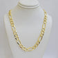 Figaro Link Chain 14k Yellow Gold 7mm Necklace 20 - 30 Inch SOLID 14kt STRONG