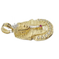 Real 10k Gold Pharaoh Head Charm Pendant 2" 10kt Yellow Gold for Chain DISCOUNT