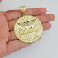 Real 10k Yellow Gold charm Pendant Last supper 2.25 Inch For Men's 10KT / CAL