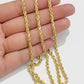 REAL 18k Yellow Gold Rope Chain Necklace SOLID 18-26 Inch 3mm 18kt Men's , Women