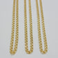 Real 10k Gold Necklace Chain Chino Link 5mm SOLID 16 - 24 Inch Men Women Kids