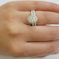 Real 14k Gold Diamond Wedding Engagement Ring Band SET Ladies 2 CT Diamonds Oval