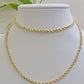 Real 10k Gold Rope Chain Necklace 18-30 Inch 3mm To 10mm Diamond Cut 10KT Yellow