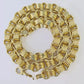Real 10k Gold Necklace Byzantine Box Chain 12mm 26 Inch For Mens 10kt Alexandria