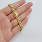 Real 10k Yellow Gold Bracelet Miami Cuban Link 8 Inch 7mm For Men & Women 10 KT