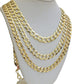 REAL 14k Gold Necklace Cuban Curb Link Chain Mens 9mm-11mm 18-30 Inch SOLID 14kt