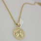 Real 10k Gold Chain Pendant SET World Is Your Charm Miami Cuban Link Necklace