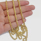 REAL 18k Yellow Gold Rope Chain Necklace SOLID 18-26 Inch 3mm 18kt Men's , Women