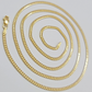 Solid 18k Gold Necklace Chain Miami Cuban Link 2.5mm 20 Inch Real 18kt Men Women