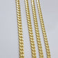 Real 10k Yellow Gold Chain 22 Inch 6mm Miami Cuban Link SOLID 10kt Strong Link