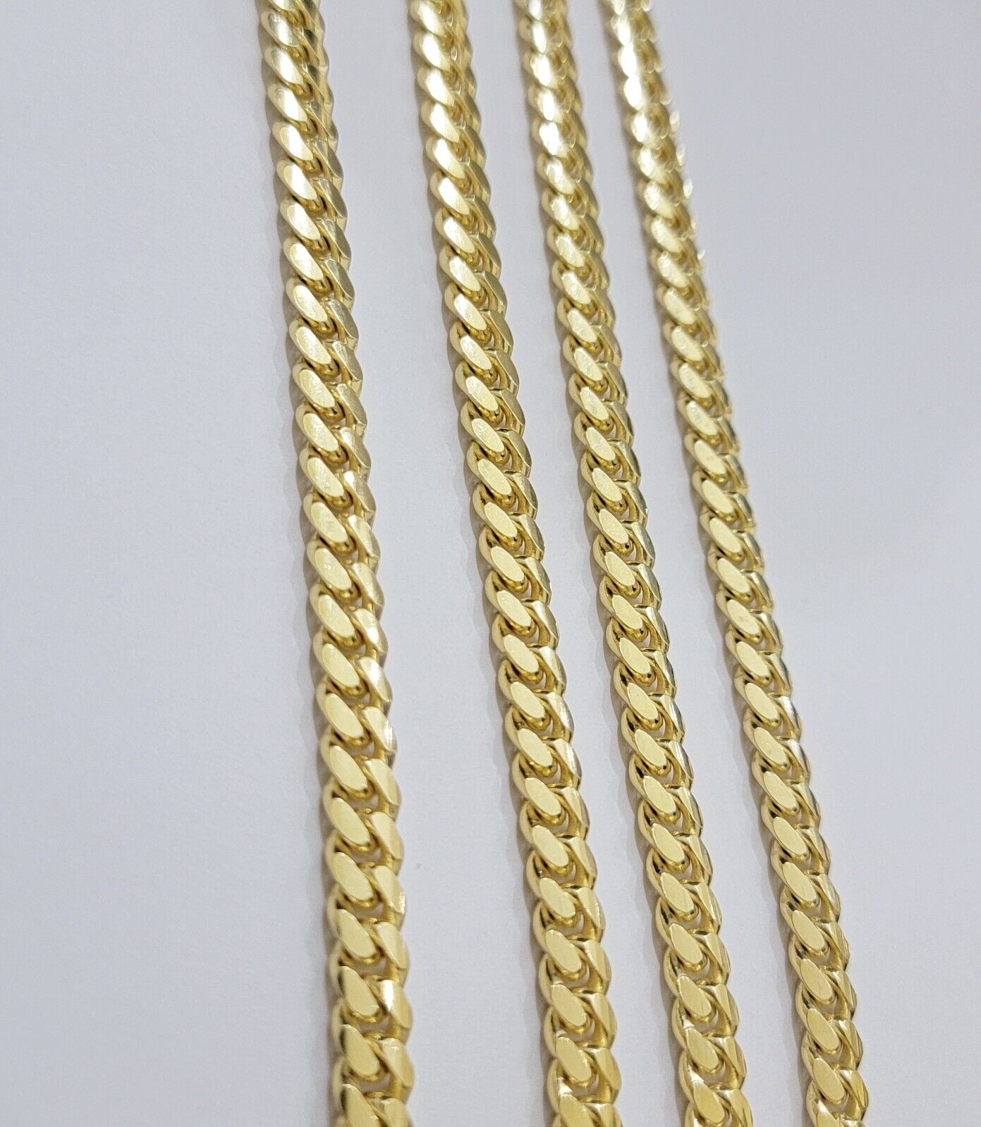 Real 10k Yellow Gold Chain 22 Inch 6mm Miami Cuban Link SOLID 10kt Strong Link