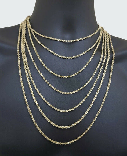 14K Gold 3mm Diamond Cut Royal Rope Chain WR023-18