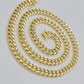 Real 10k Gold Chain Necklace Miami Cuban Link 7mm 18" - 30 Inch Mens 10kt Yellow