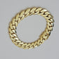 Real 10k Gold Bracelet 12mm Royal Miami Cuban Link 9 inch Men's 10kt Yellow Gold