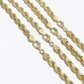 Real 14k Yellow Gold Rope Chain Necklace 4mm 18-30 Inch Diamond Cut 14kt SALE