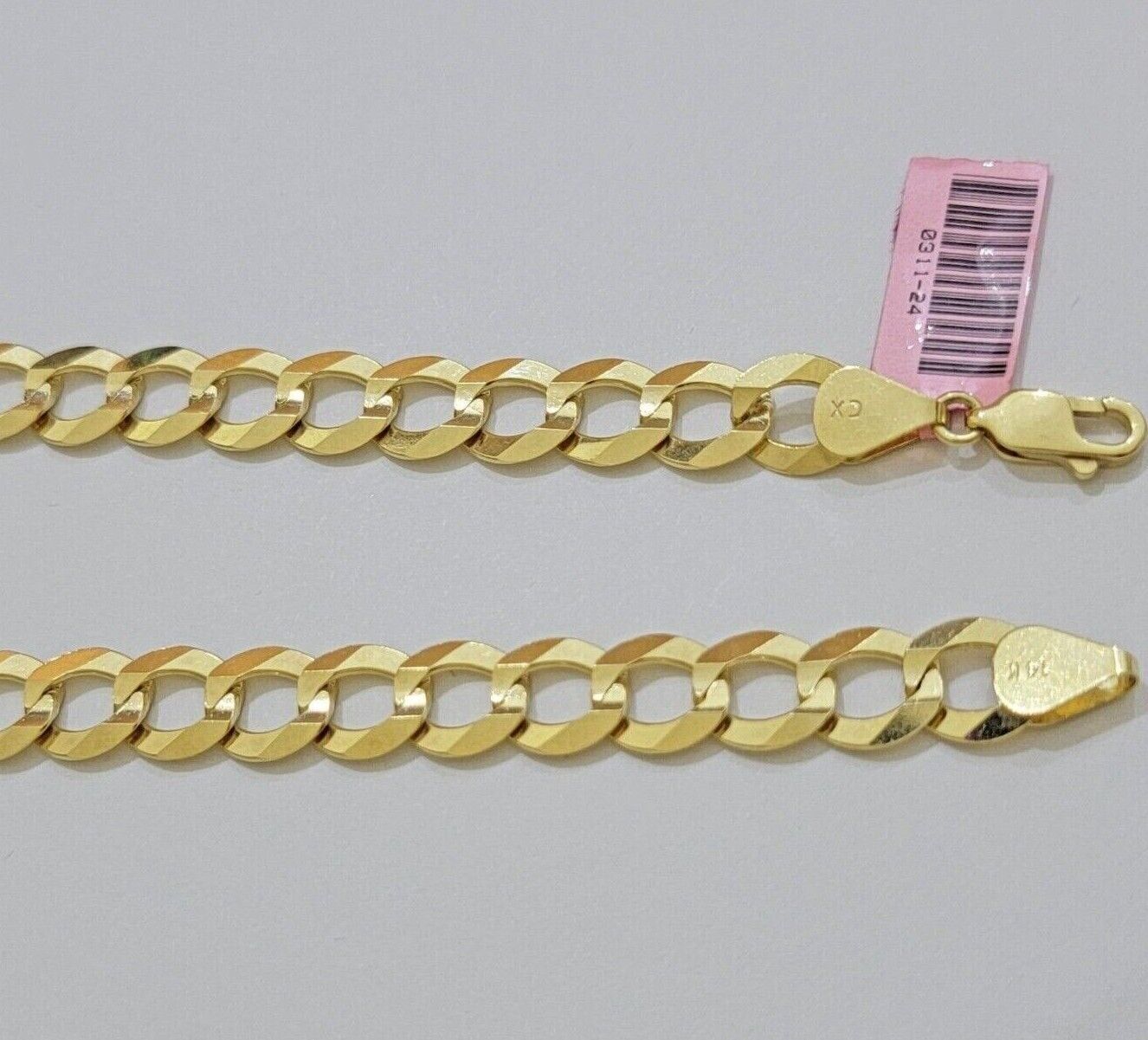 REAL 14k Gold Necklace Cuban Curb Link Chain Mens 11mm 20" - 30 Inch SOLID 14kt