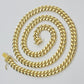 Real 10k Gold Chain Necklace Miami Cuban Link 7mm 18" - 30 Inch Mens 10kt Yellow