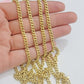 Real 14K Yellow Gold Chain Necklace Miami Cuban Link Chain 4.5mm 18" - 26'' Inch