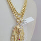 10k Gold Byzantine Chain Pharaoh Head Charm Pendant SET REAL 10kt 3mm 18"-28"