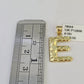 10k Gold Initial E Charm Rope Chain 16"-26" 2.5mm SET Necklace Alphabet Pendant