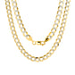 10K Yellow Gold Cuban Curb Link Chain Necklace 12mm Diamond Cut 20-30 Inch SOLID
