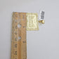 Real 10k Yellow Gold charm Pendant Last supper 1.25 Inch For Men's 10KT / AS
