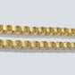 Real 10k Yellow Gold Chain Box Byzantine Necklace 7mm 22 inch 10kt For Mens