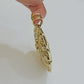 Real 10k Yellow Gold Charm Pendant Jesus Head Face & Virgin Mary 2 Inch 10KT Men