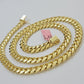 14k Yellow Gold Necklace 8mm Miami Cuban Link Chain 20 - 32 Inch REAL 14kt SOLID