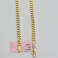 Real 14K Yellow Gold Chain Necklace Miami Cuban Link Chain 4.5mm 18" - 26'' Inch