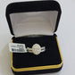 Real 14k Gold Diamond Wedding Engagement Ring Band SET Ladies 2 CT Diamonds Oval