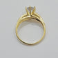 10k Yellow Gold Ring Ladies Wedding Band Real 10kt Solitaire Engagement Women