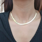 10K Yellow Gold Herringbone Chain Necklace 20 Inch 5mm Lobster lock Real 10kt