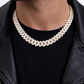 Real 925 Silver Moissanite Necklace Cuban Link Chain 22 Inch 10mm For Men