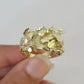 10k Nugget Jesus Cross Ring Casual Band Yellow Gold Genuine Brand New Religious