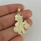 10k Grandpa Money Bag Charm Pendant REAL 10Kt Yellow Gold Real