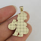 10k Grandpa Money Bag Charm Pendant REAL 10Kt Yellow Gold Real