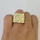 10k Nugget Ring Casual Band Yellow Gold Genuine Brand New