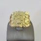 10k Nugget Ring Casual Band Yellow Gold Genuine Brand New