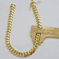 Solid 14k Yellow Gold Cuban Link Bracelet 8mm 7.5 Inch REAL Miami Links STRONG